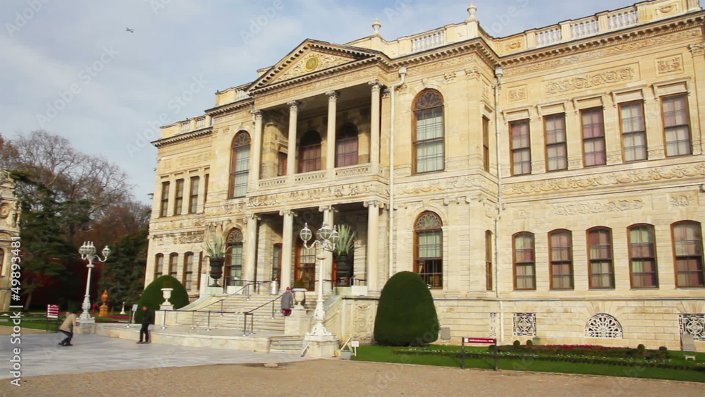 Dolmabahce sultan palace museum in Istanbul Turkey