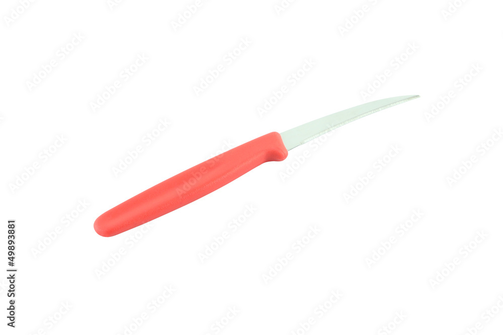 Carving curved knife from handle on white background. Carving curved knife from handle on white background.