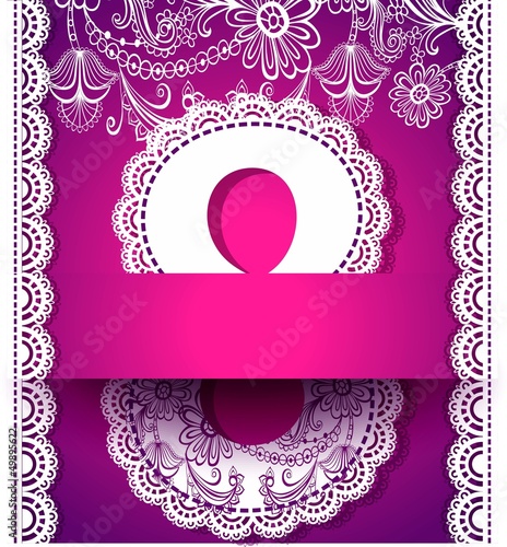 Openwork card on March 8
