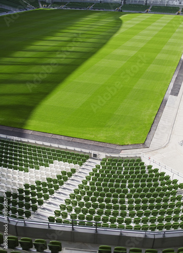 Chairs in a rugby stadium,Aviva Stadium,Dublin,Republic of Irela