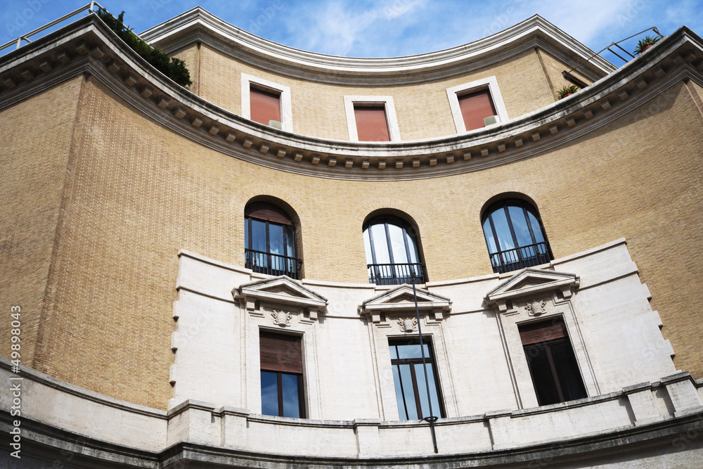 Low angle view of a building, Rome, Lazio, Italy Low angle view of a building, Rome, Lazio, Italy