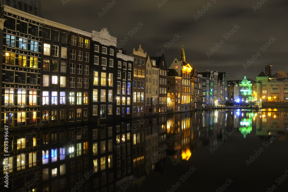 Fototapeta premium Damrak - Amsterdam