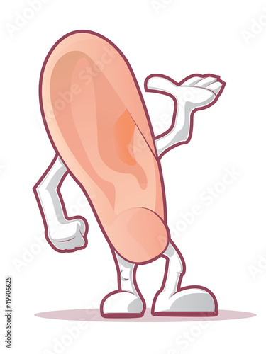Ear with hands and Feet