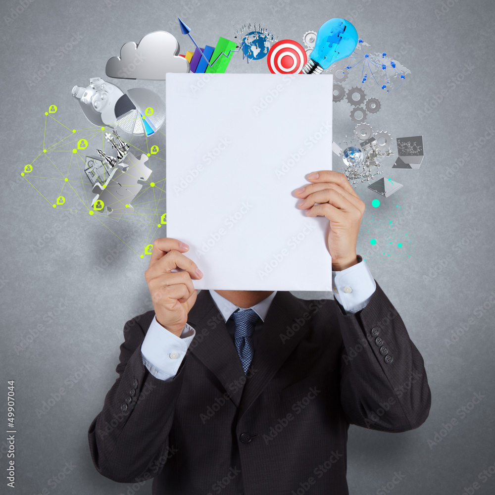 businessman hand show book of success business businessman hand show book of success business