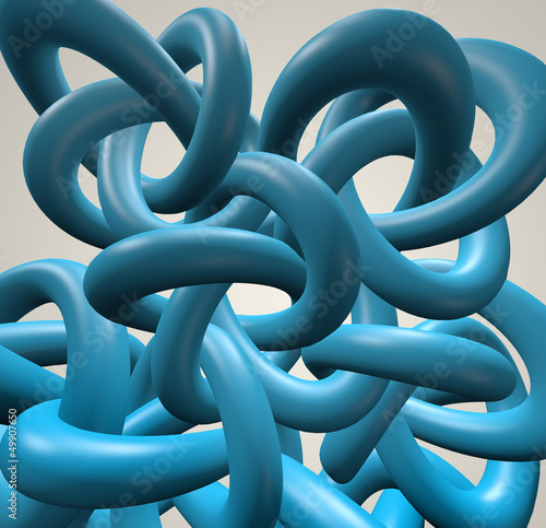 Torus Knot background.Gordian Knot