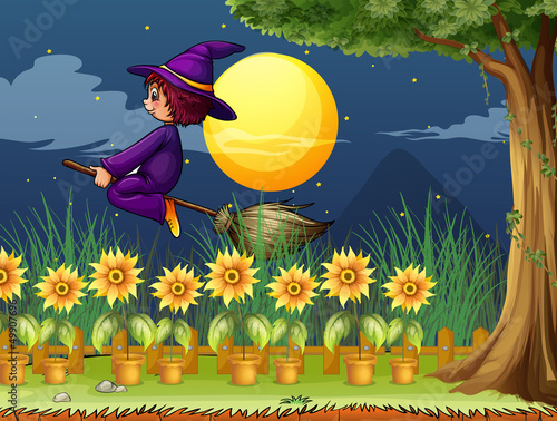 A witch in the garden