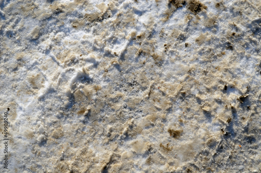 closeup pressed winter snow path road background closeup pressed winter snow path road background