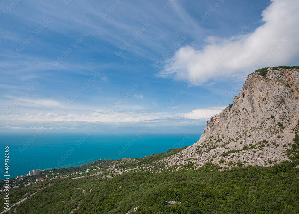 View of South Coast Crimea from Ai-Petri