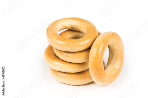 bagels isolated on white background
