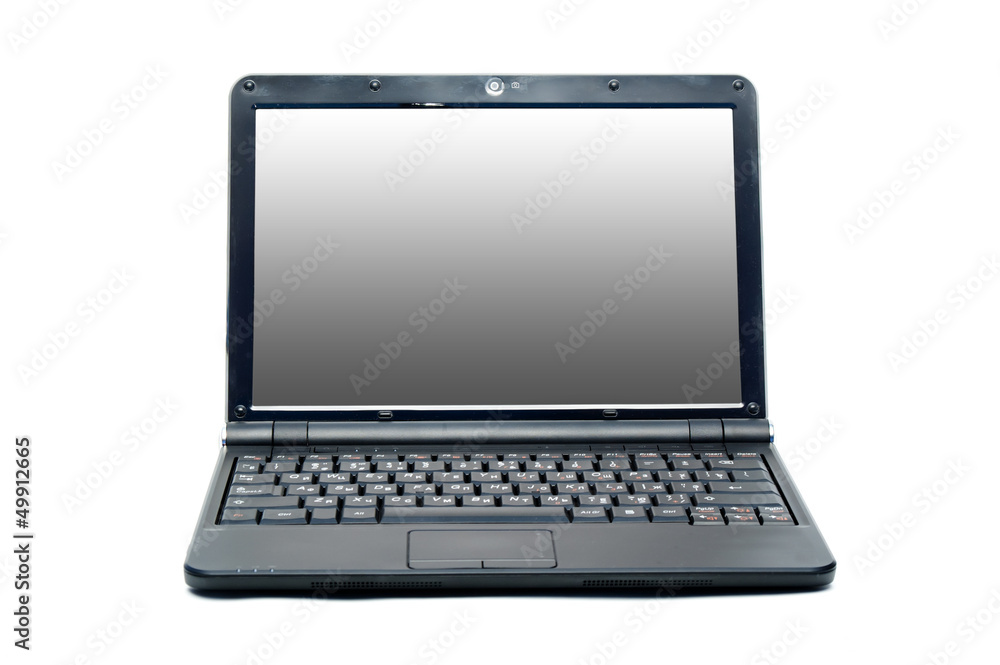 Modern laptop on white background Modern laptop on white background