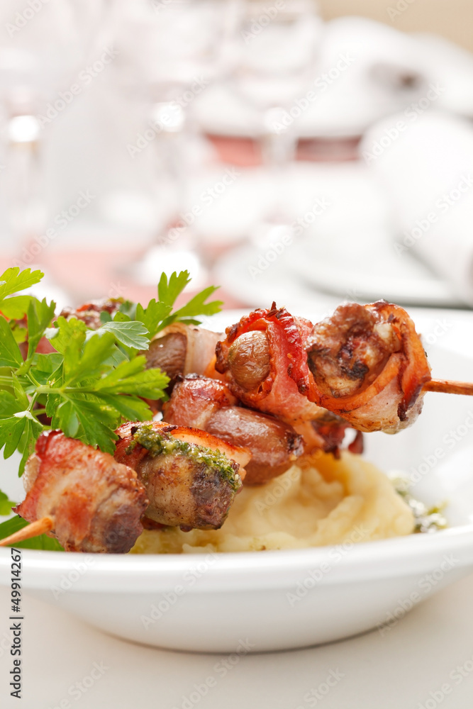 kebab with potatoes kebab with potatoes