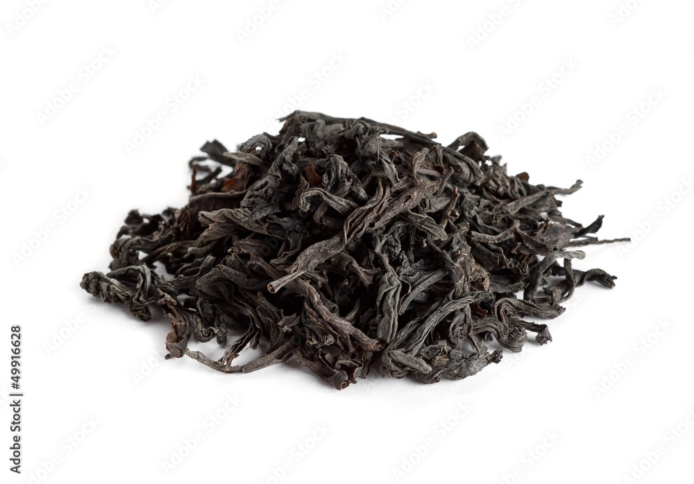 Dry black tea leaves Dry black tea leaves