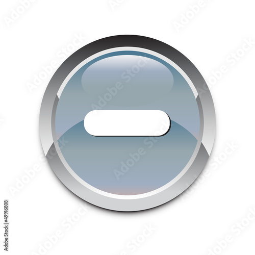 Web icon Minus Gray