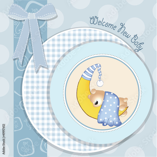 baby boy shower card