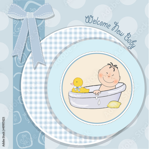 baby boy shower card