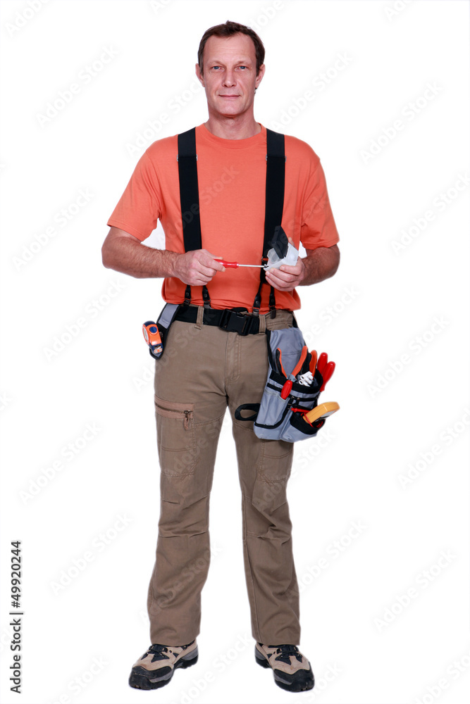 A handyman A handyman