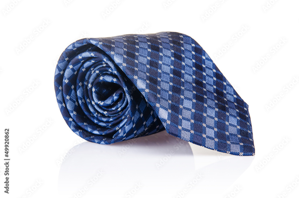 Elegant silk male tie ( necktie ) on white Elegant silk male tie ( necktie ) on white