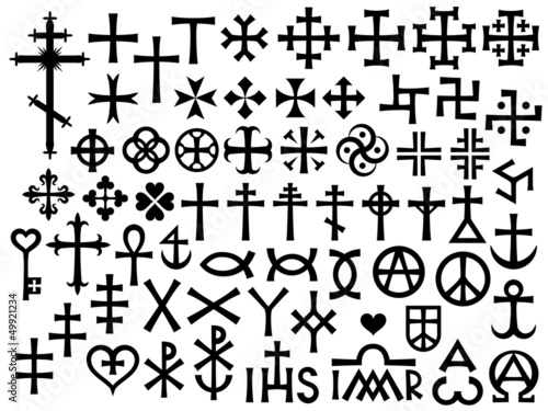 Heraldic Crosses and Christian Monograms (with Additions and more)