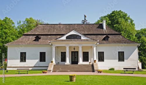 Historic mansion standing in park -Cracow, Krakow, Poland