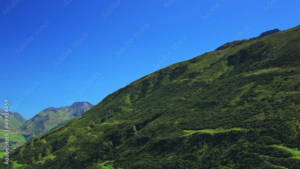 Alps green mountains panorama. Alps green mountains panorama.