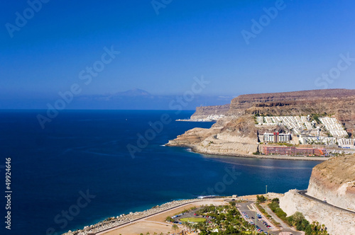 Fototapeta Naklejka Na Ścianę i Meble -  Puerto Rico, amazing scape on coastline , Gran Canaria, Spain