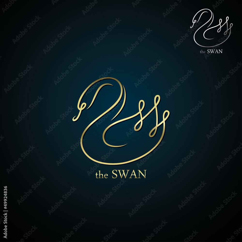 Golden swan label Golden swan label