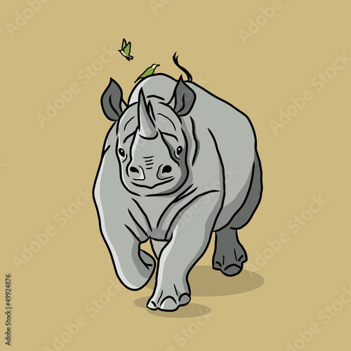 Cartoon Rhino