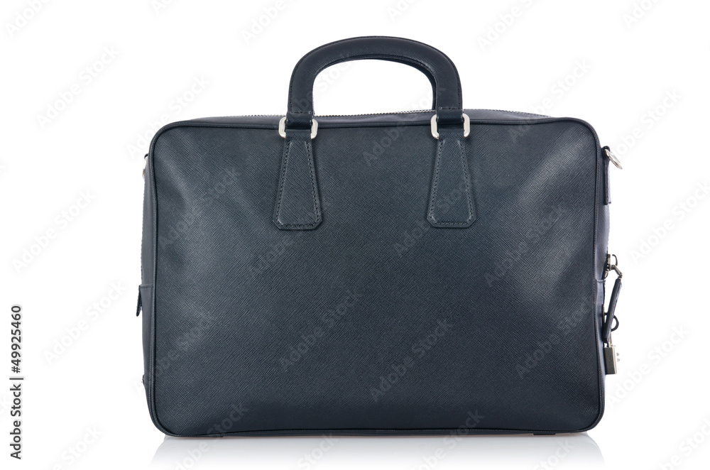 Black briefcase isolated on the white Black briefcase isolated on the white
