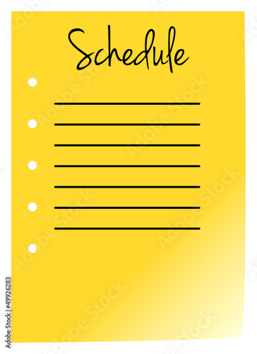 Schedule