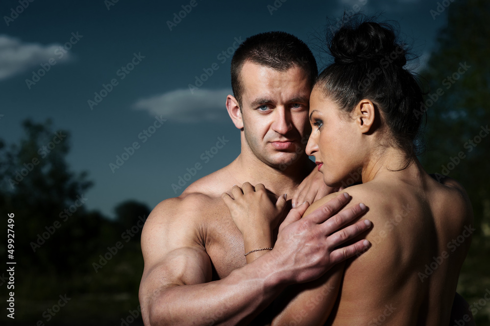 Portrait of a young fitness couple Portrait of a young fitness couple