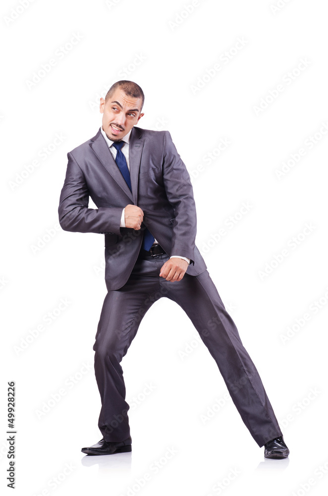 Young Businessman in conceptual photo Young Businessman in conceptual photo