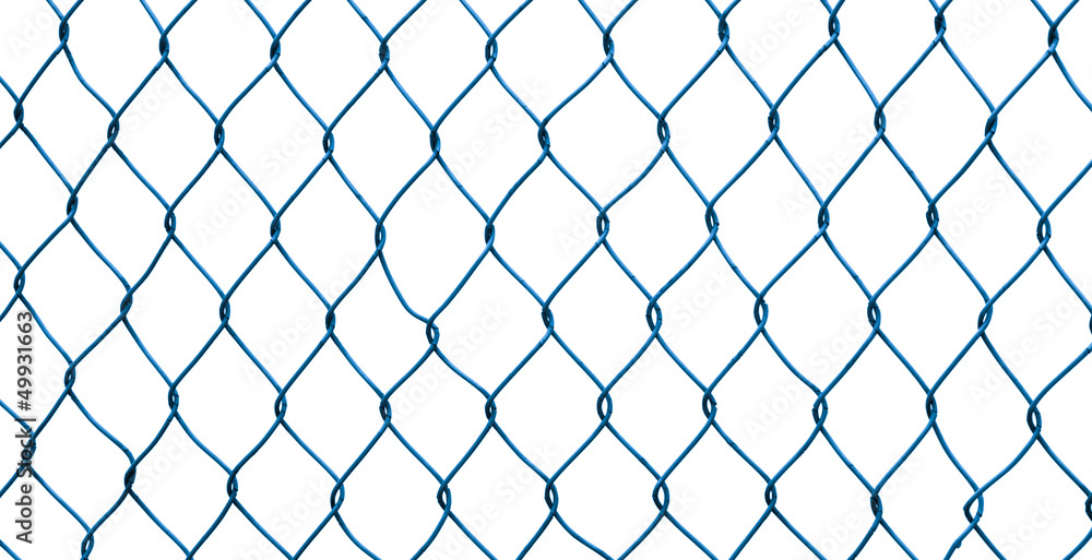 Mesh fence isolated Mesh fence isolated