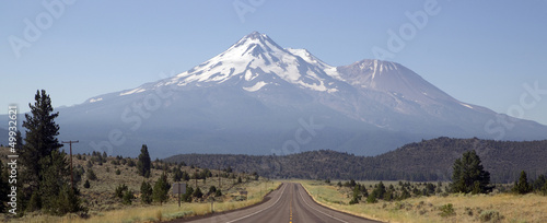 Road to the Wilderness of Mount Shasta California photo