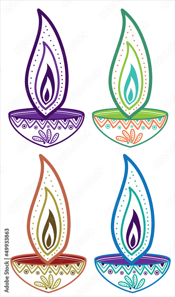 Diwali Candle Light Set