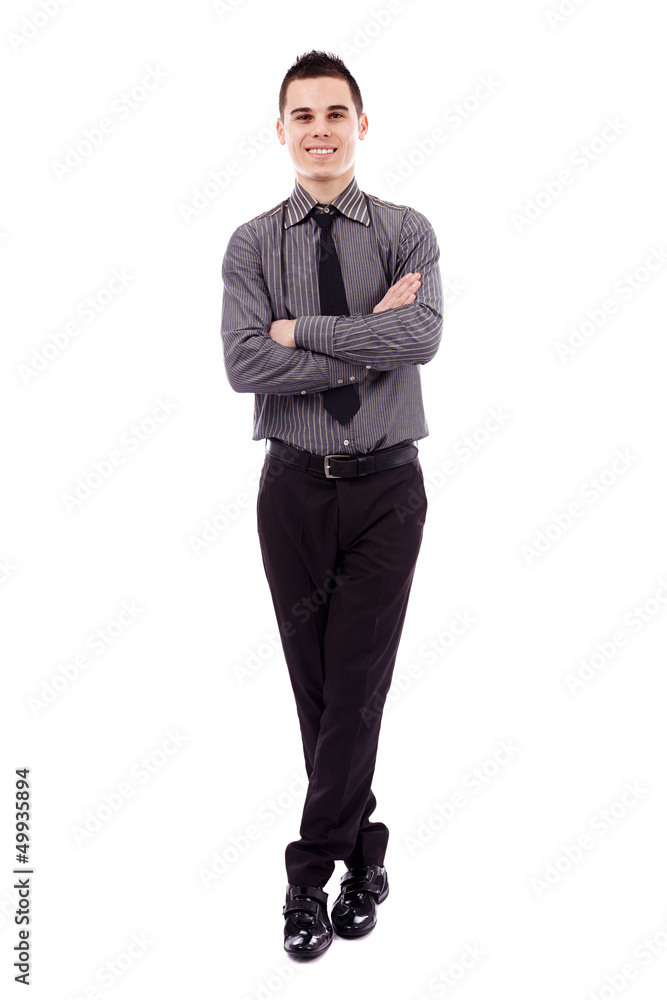 Young businessman in full length Young businessman in full length