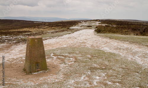 Quantock Hills Somerset England in winter photo