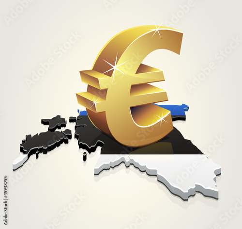 L'Euro en Estonie (reflet)