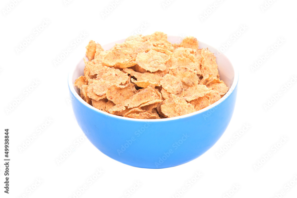 Corn Flakes Isolated on a white background Corn Flakes Isolated on a white background