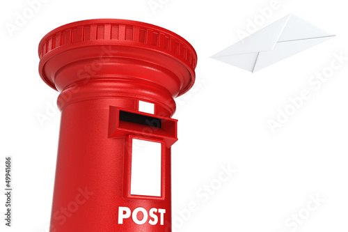 Fototapeta Red postbox