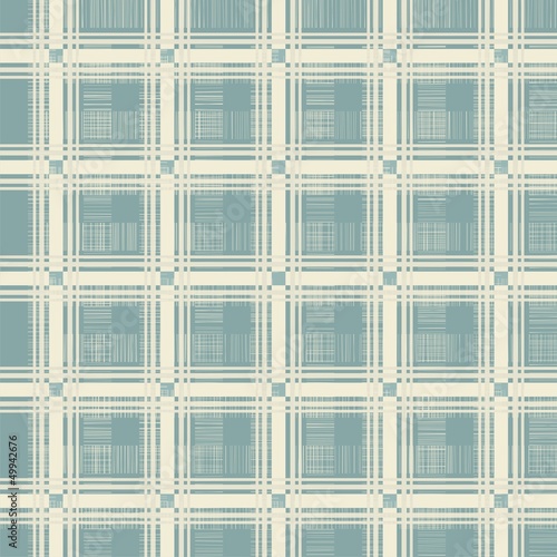 retro geometric seamless pattern in blue grey and brown