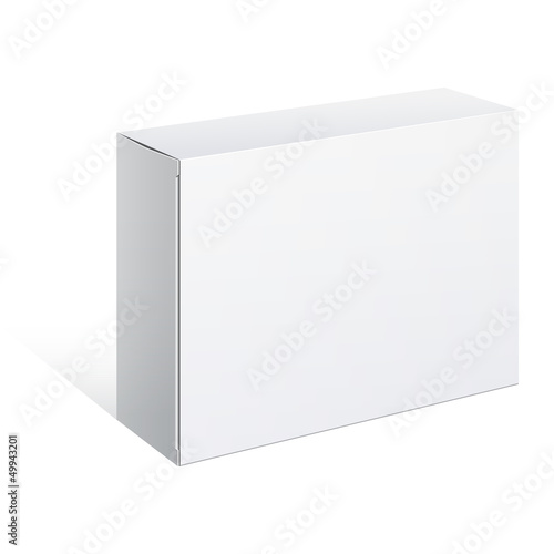 White Package Box. For Software, electronic device