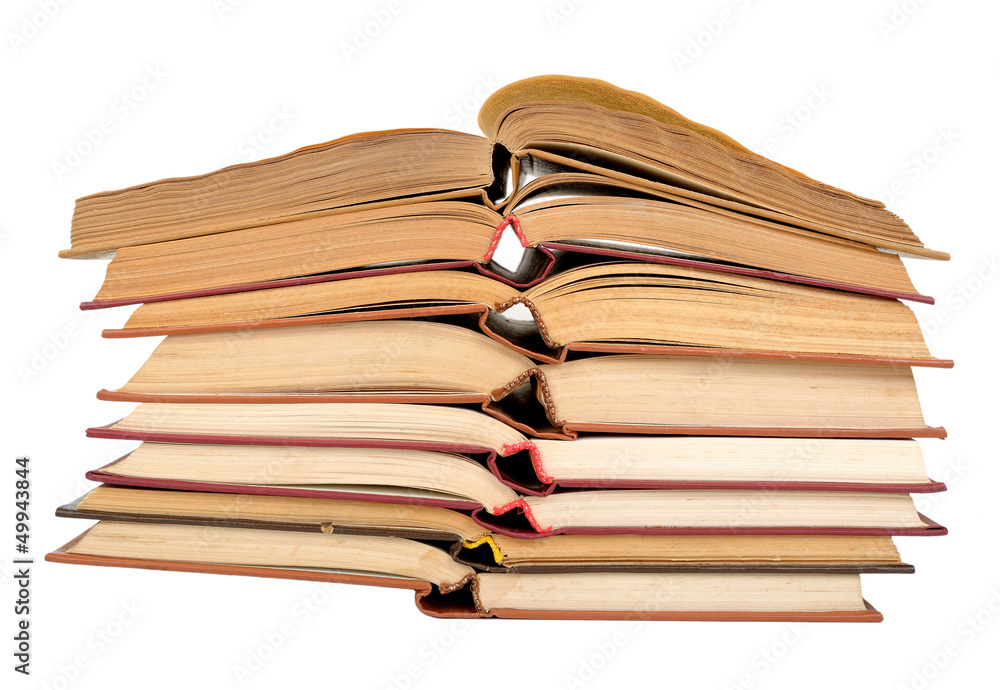 Obraz premium Stack of open books