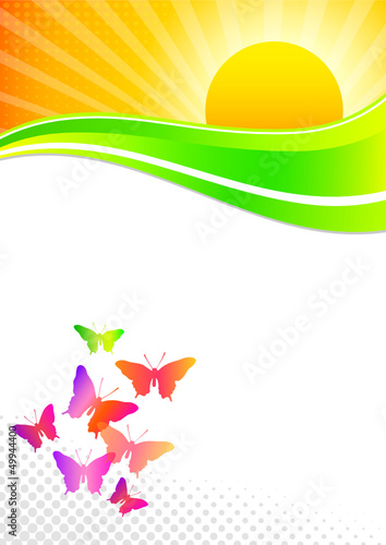 Landschaft - Sonne - Hintergrund - 2