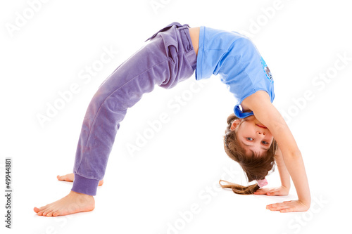 girl  gymnast , isolated