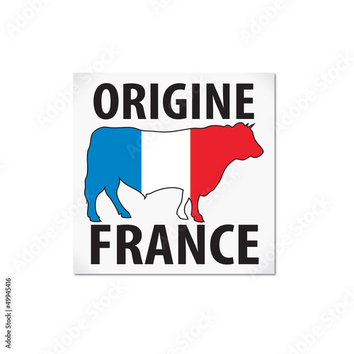 étiquette bœuf origine France