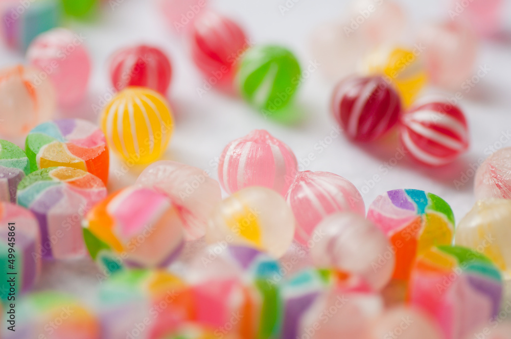 日本のカラフルな和風飴 Stock Photo Adobe Stock