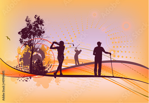 Golf club Silhouettes
