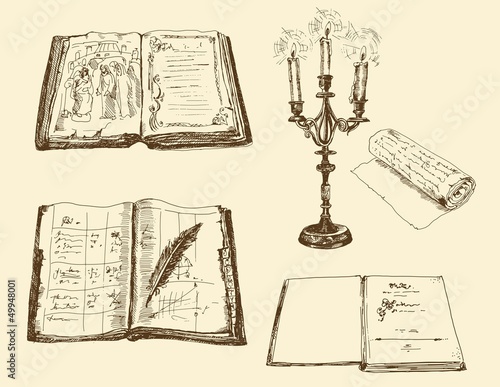 old books and registers