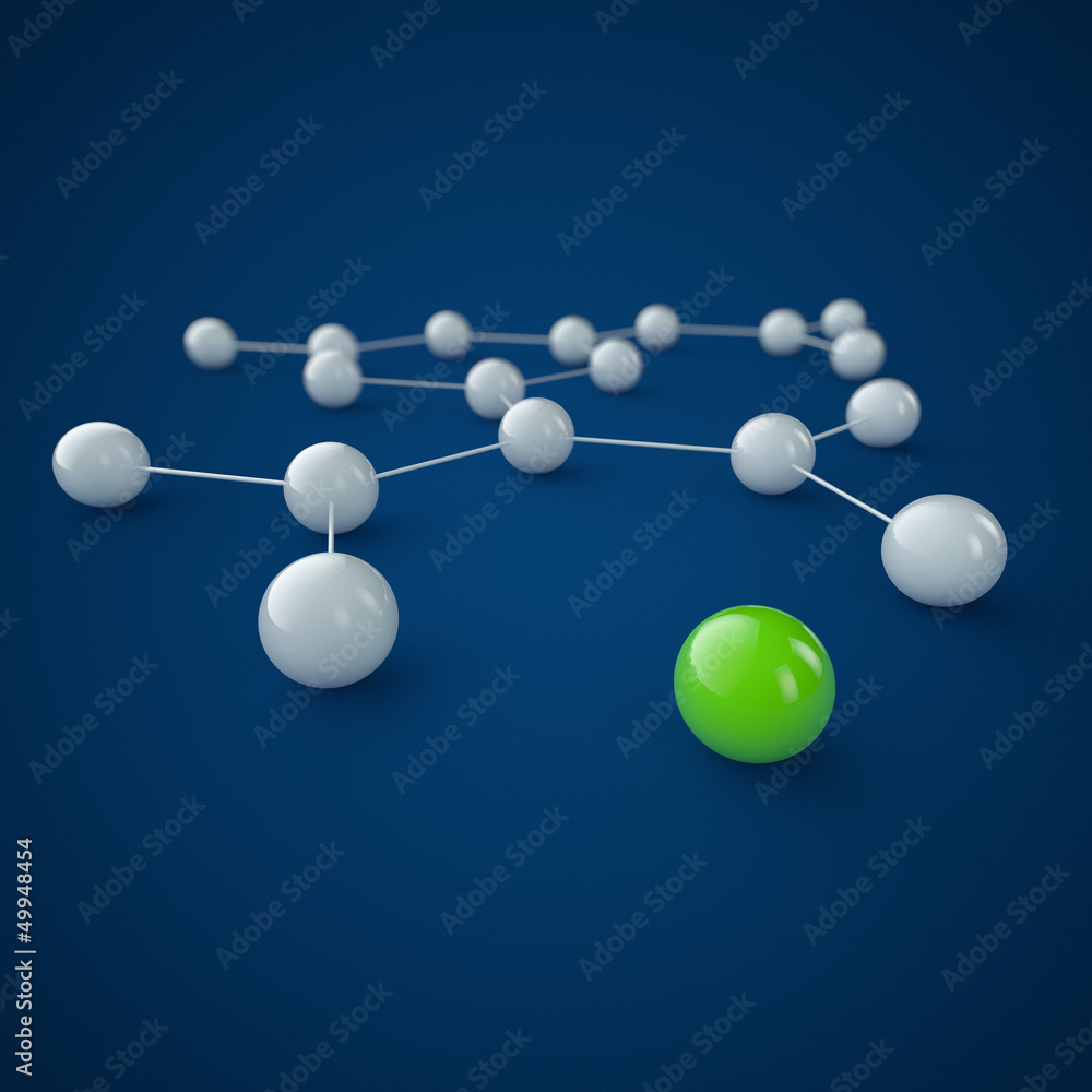 Obraz premium 3D Grafik / 3d Illustration - Network und Business