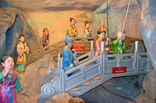 Ten Courts of hell in the Haw Par Villa Gardens in Singapore